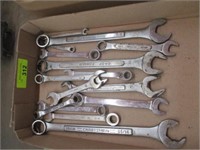 Flat w/assorted wrenches