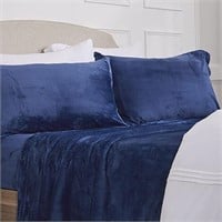 (N) Ultra Soft Micro Fleece Sheets Set with Extra