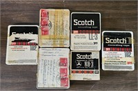 Lot Of 4 Scotch Recording Tape Reels 2 boxes Empty