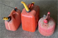 (3) 2Gallon & 1Gallon Gas Cans