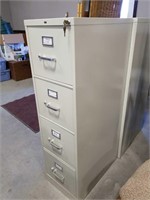 4 drawer file cabinet with lock/key