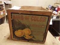 King Of Color Wooden Box - 12"Wx19"Dx11"H