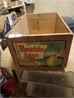 Mountain Edge Wooden Box - 12"Wx19"Dx9"H