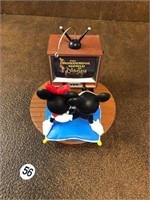 Micky & Minnie Ornament rare wtching TV as pic