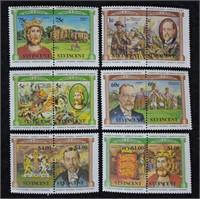 St. Vincent Plate Block Stamps