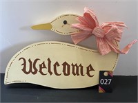 Swan Welcome Sign 12"x8"