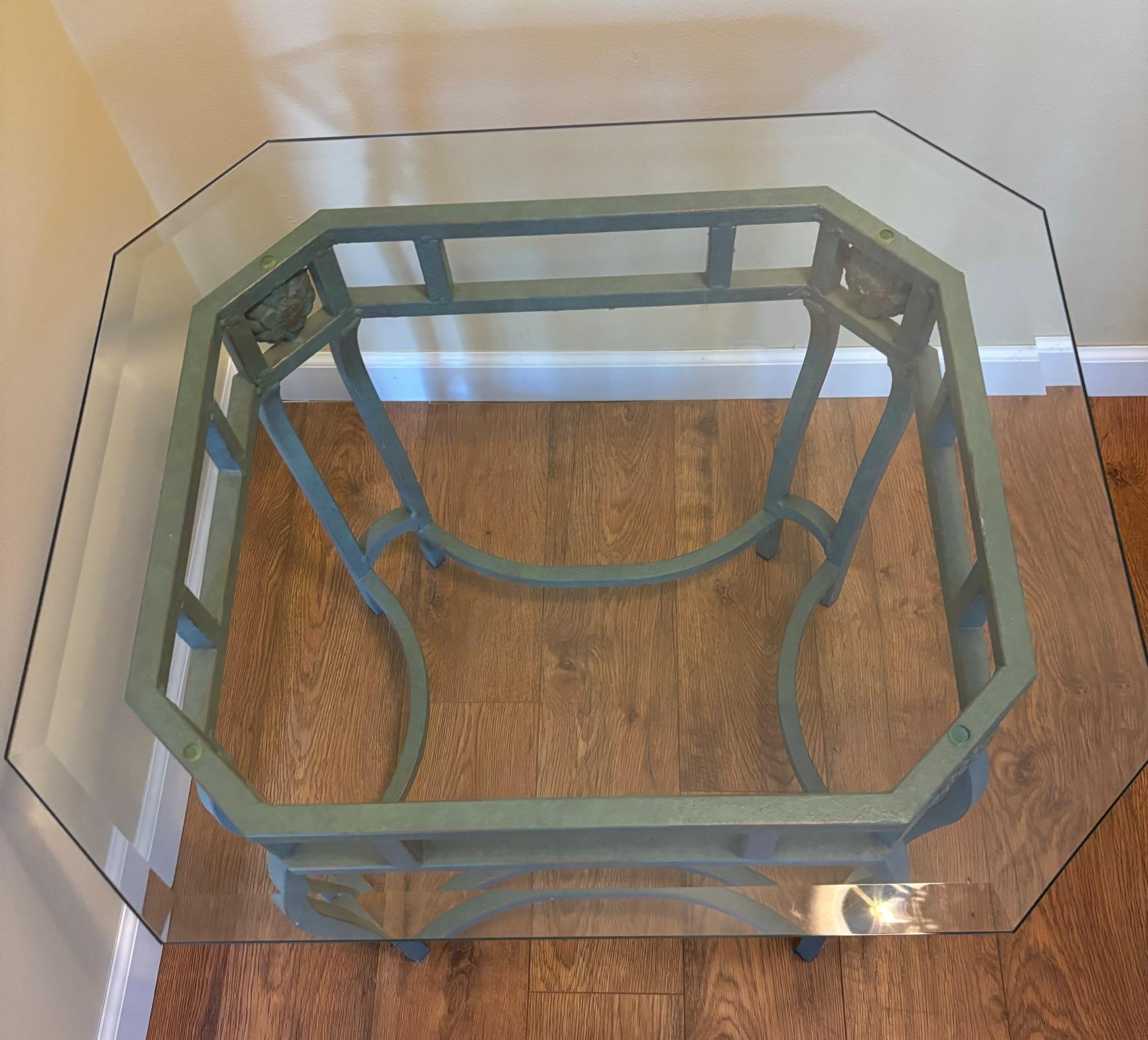 Glass top end table