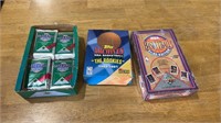 Sealed  box of basketball cards sealed pkgs of