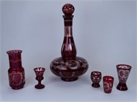 EGERMANN ART GLASS GROUPING