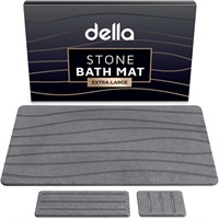 della Premium Stone Bath Mat   Super Absorbent