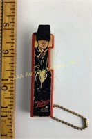 Vintage Zorro Flippo Flashlight Keychain