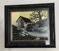 Framed oil on canvas signed Hargrove 13 x 11"