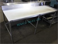 1X, 6' x 31" CUTTING TABLE W/ S/S FRAME