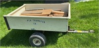 metal utility cart for lawn tractor