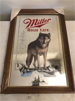 New Miller High Life Wolf Mirror