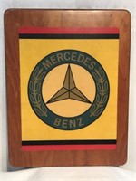 Mercedes-Benz Wooden Wall Sign