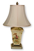 Bradburn Gallery Hand Painted Tole Table Lamp