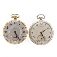 A Pair Gentlemen's Hamilton Pocketwatches