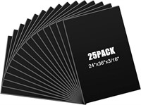 *25 Pack 24x36In Foam Core Backing Board