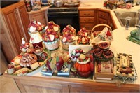 Large Lot of Decorator Items with Apple Motif