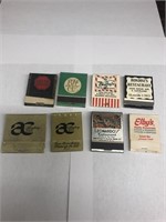 8 Vintage Matchbooks