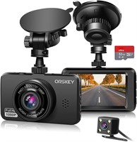 ORSKEY 1080P Dual Lens Dash Cam
