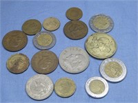 Assorted Mexico Peso Coins