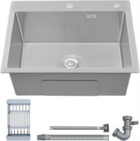 Kitchen Sink,304 Stainless Steel Drop-in Sinks, 22