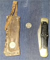 Vintage Big Knife with Case