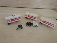 H.O Scale truck and trailer .