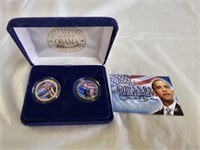 Barack Obama Colorized Coin Set