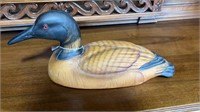 Tannereye Leather Wrapped Loon by Cathy Morrow