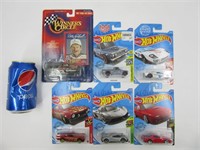 6 die cast Hot Wheels neuf