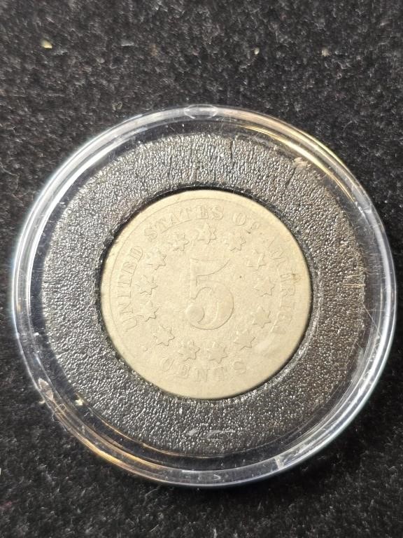 1869? Shield Nickel - poor condition