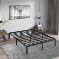 COMASACH King Bed Frame Heavy Duty,14"