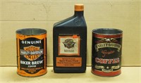 Harley Davidson Oil & Coffee Cans Advertising