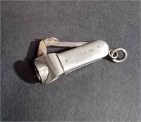 VICTORIAN ENGLISH STERLING SILVER CIGAR CUTTER