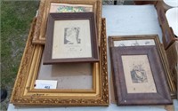 VINTAGE ORNATE FRAMES AND WALL HANGINGS