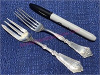 (2) Dainty Sterling silver forks 1.61-ozt