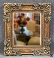 Beveled Mirror w/Intricate Frame