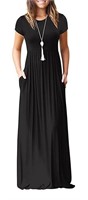 C281  HAOMEILI Maxi Dress, Women Short/Long Sleeve