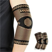 C280  Vlela Copper Elbow Braces, Golf Tennis Sleev