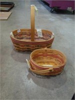 Pair of longaberger baskets