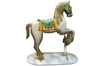 Beautiful Full Size19th Painted wood carouse Horse