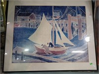 BLANCHE LAZZELL SAILBOAT PRINT 30x25