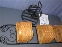 WALL HANGER AND WOVEN BASKETS