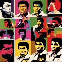 Ali Collage 1 Hand Signed by Charis
