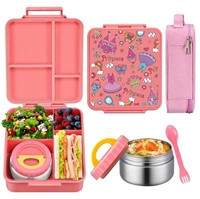 New  - WAKSOX Bento Lunch Box for Kids Lunch Conta