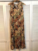 VINTAGE SCARLETT PRINTED MAXI DRESS SIZE 10