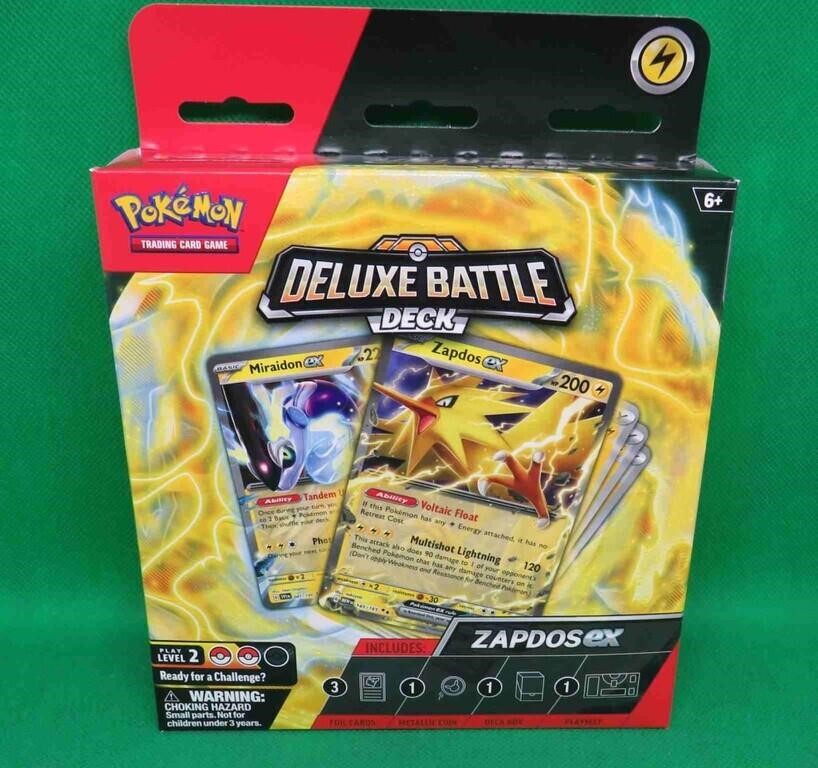 Sealed 2024 Pokemon Deluxe Battle Deck Zapdos EX